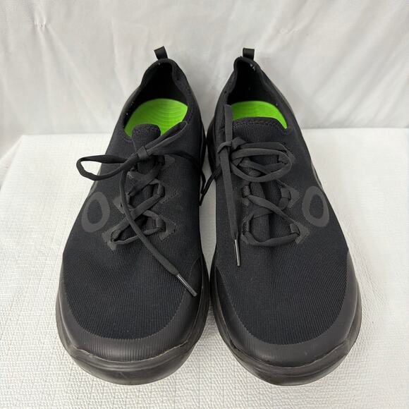 OOFOS OOmg Sport LS Shoes Mens Size 14 Black Recovery Lace Up Comfort - Picture 3 of 10